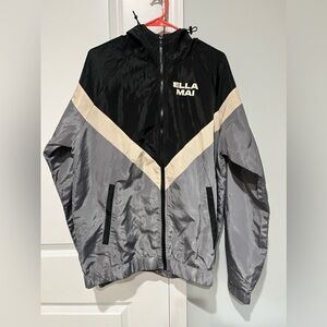 NWOT Black and Gray Women's Windbreaker
